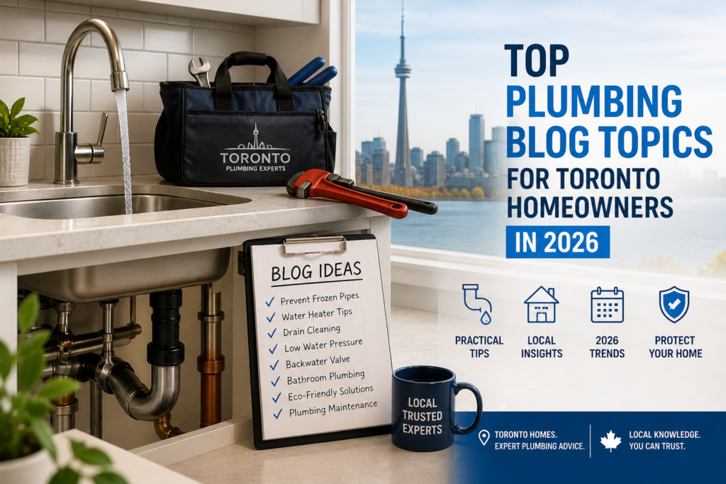 Plumbing blog topic ideas for Toronto and GTA contractors by North Star Solution