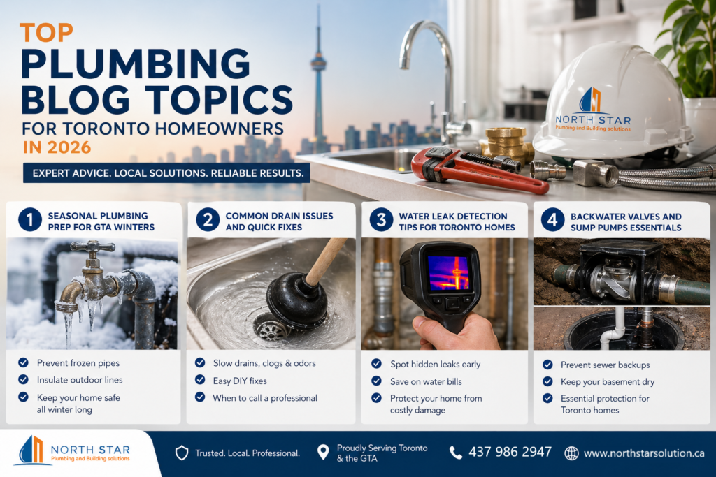 Toronto plumber addressing common plumbing issues like leaks and clogs