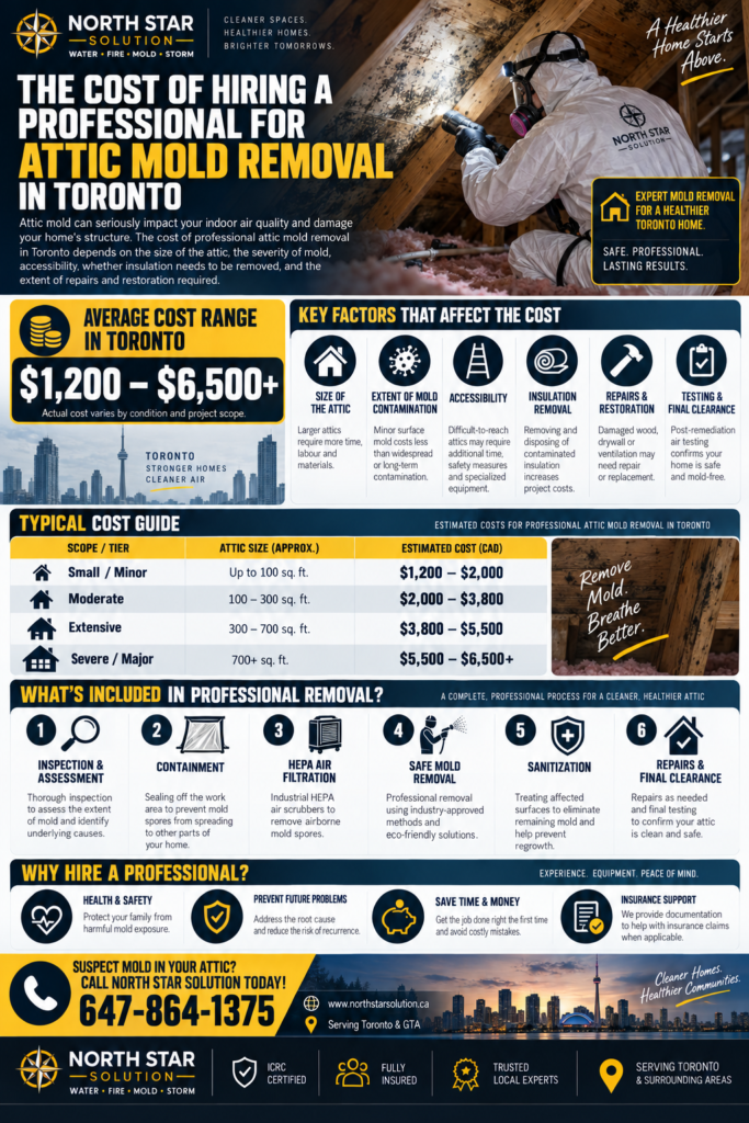Attic mold removal cost guide for Toronto homes